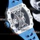 Richard Mille RM 53-01 Tourbillon Pablo Mac Donough replica blue rubber strap watch  (8)_th.jpg